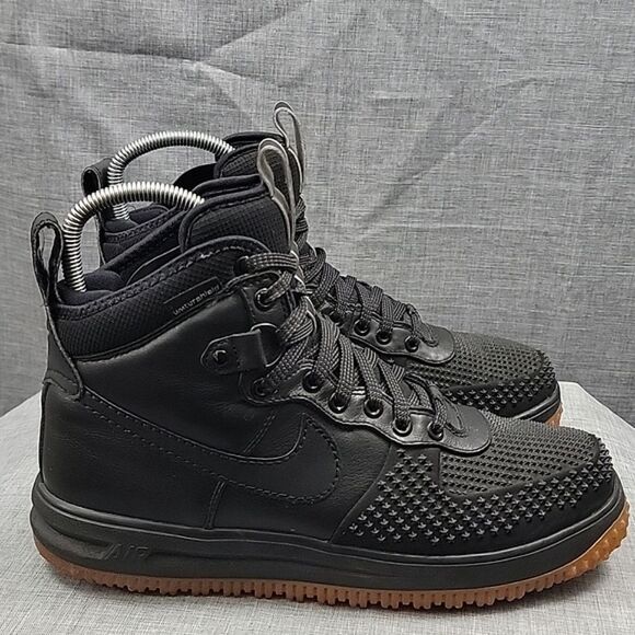 Nike Lunar Force 1 Duckboot Black Boots Retro Waterproof 805899-003 SZ 10 - Picture 5 of 12